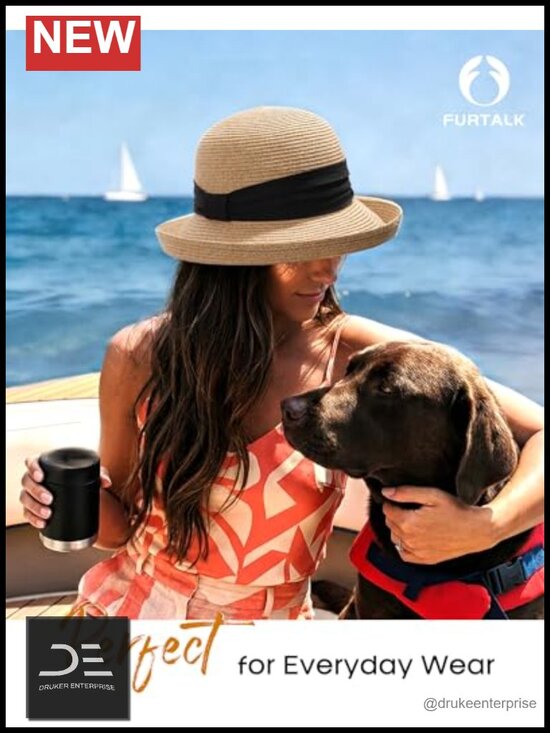 UPF 50+ Packable Bucket Hat Adjustable Travel Sun Hat
